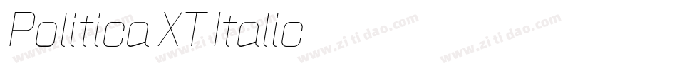 Politica XT Italic字体转换